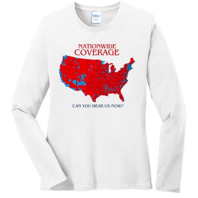 Nationwide Coverage Can You Hear Us Now Ladies Long Sleeve Shirt