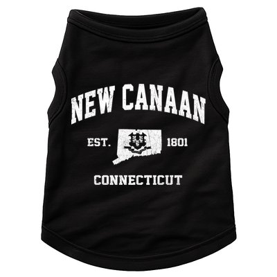 New Canaan Connecticut CT Vintage State Athletic Style Doggie Tank
