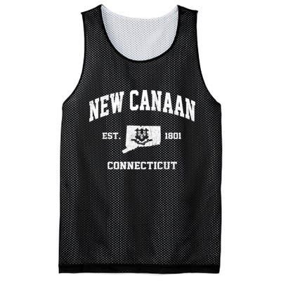 New Canaan Connecticut CT Vintage State Athletic Style Mesh Reversible Basketball Jersey Tank