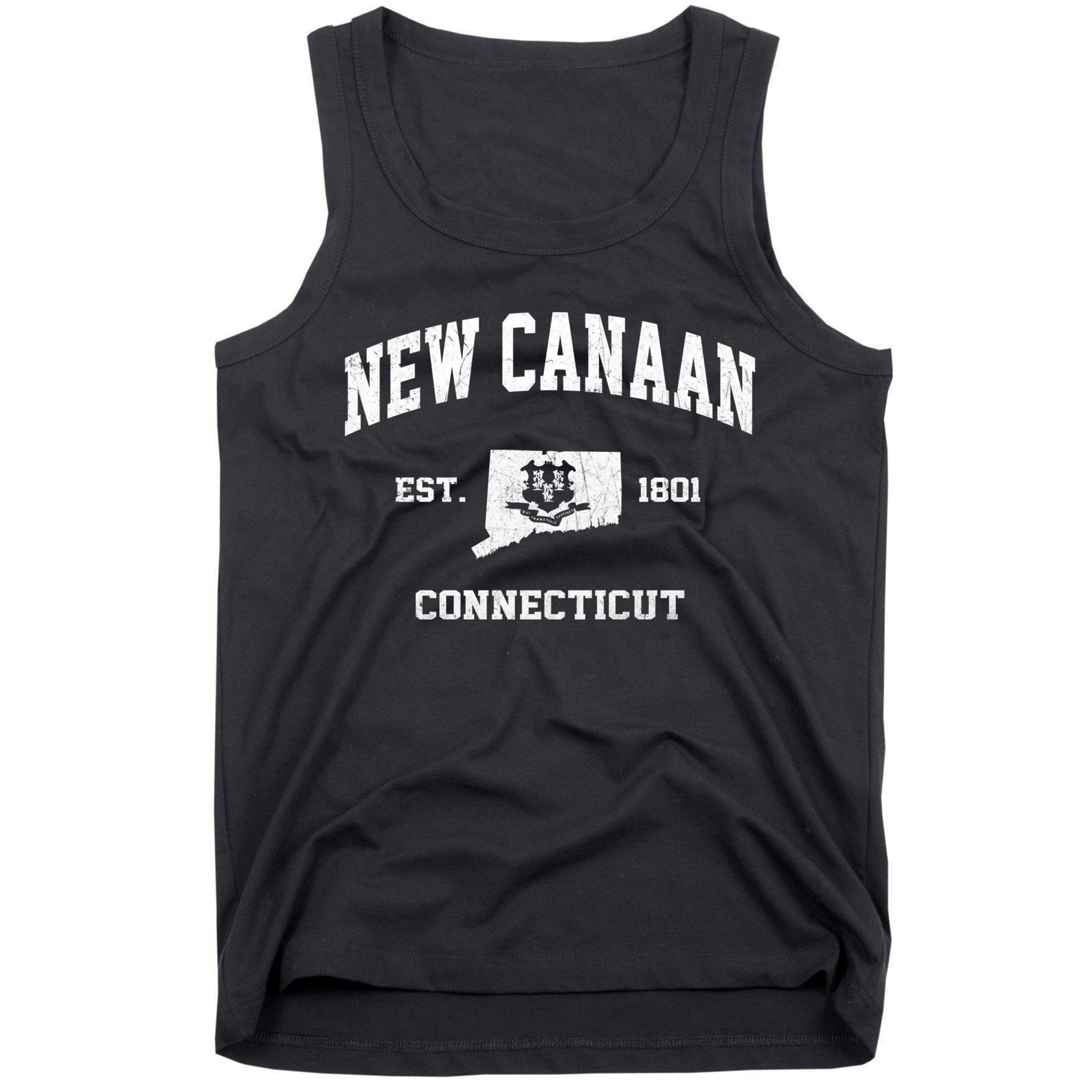 New Canaan Connecticut CT Vintage State Athletic Style Tank Top