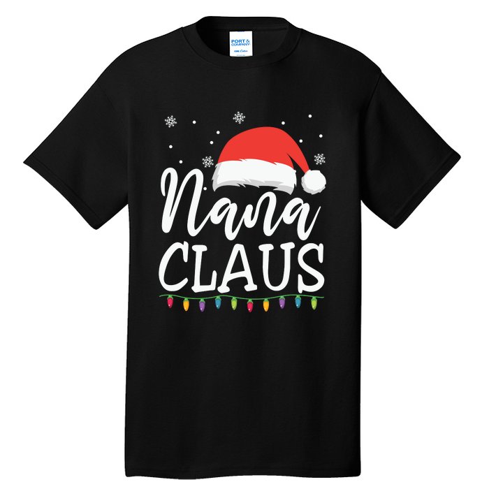 Nana Clause Christmas Light Funny, Christmas Lights, Funny Christmas, Funny Santa Tall T-Shirt