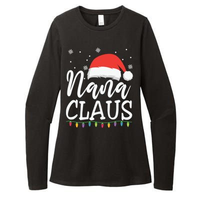 Nana Clause Christmas Light Funny, Christmas Lights, Funny Christmas, Funny Santa Womens CVC Long Sleeve Shirt