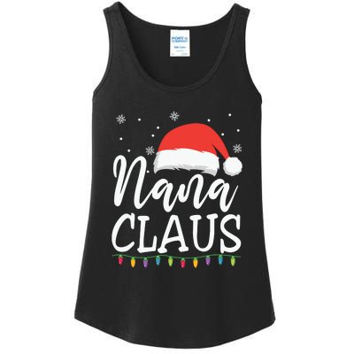 Nana Clause Christmas Light Funny, Christmas Lights, Funny Christmas, Funny Santa Ladies Essential Tank