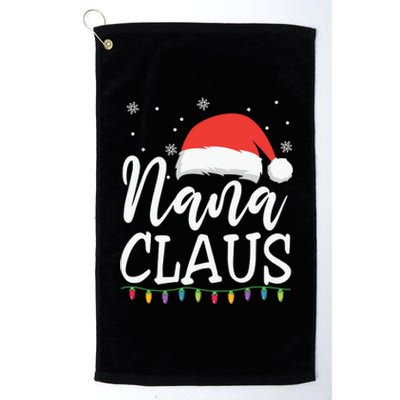 Nana Clause Christmas Light Funny, Christmas Lights, Funny Christmas, Funny Santa Platinum Collection Golf Towel