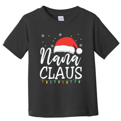 Nana Clause Christmas Light Funny, Christmas Lights, Funny Christmas, Funny Santa Toddler T-Shirt