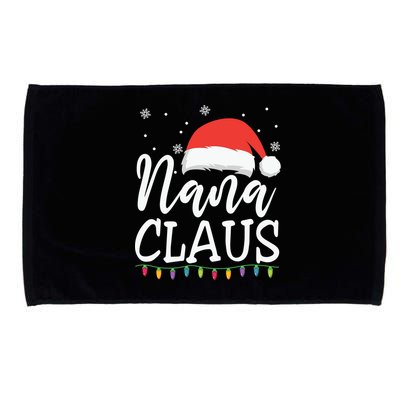 Nana Clause Christmas Light Funny, Christmas Lights, Funny Christmas, Funny Santa Microfiber Hand Towel