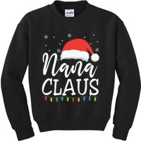 Nana Clause Christmas Light Funny, Christmas Lights, Funny Christmas, Funny Santa Kids Sweatshirt