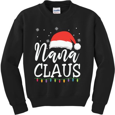 Nana Clause Christmas Light Funny, Christmas Lights, Funny Christmas, Funny Santa Kids Sweatshirt