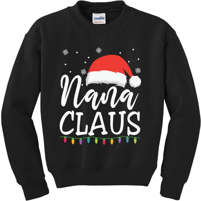 Nana Clause Christmas Light Funny, Christmas Lights, Funny Christmas, Funny Santa Kids Sweatshirt