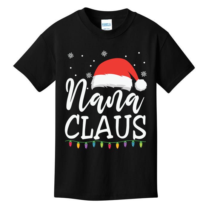 Nana Clause Christmas Light Funny, Christmas Lights, Funny Christmas, Funny Santa Kids T-Shirt