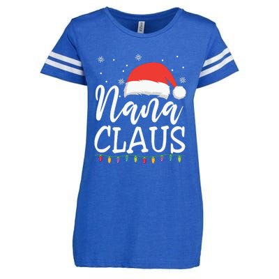 Nana Clause Christmas Light Funny, Christmas Lights, Funny Christmas, Funny Santa Enza Ladies Jersey Football T-Shirt