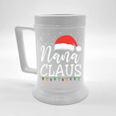 Nana Clause Christmas Light Funny, Christmas Lights, Funny Christmas, Funny Santa Beer Stein