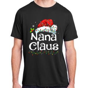 Nana Claus Christmas Pajama Family Matching Xmas Light Adult ChromaSoft Performance T-Shirt