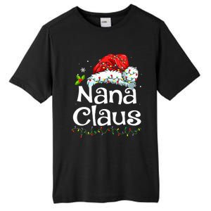 Nana Claus Christmas Pajama Family Matching Xmas Light Tall Fusion ChromaSoft Performance T-Shirt