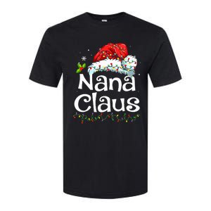 Nana Claus Christmas Pajama Family Matching Xmas Light Softstyle CVC T-Shirt