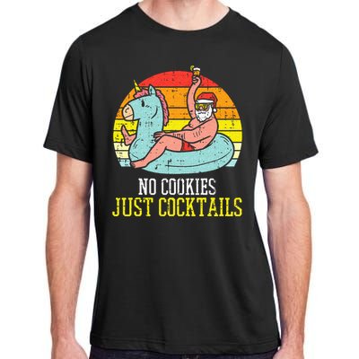 No Cookies Cocktails Santa Summer Christmas In July Xmas Adult ChromaSoft Performance T-Shirt