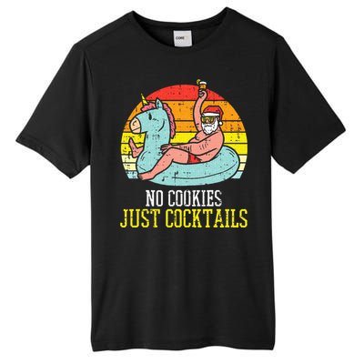 No Cookies Cocktails Santa Summer Christmas In July Xmas Tall Fusion ChromaSoft Performance T-Shirt