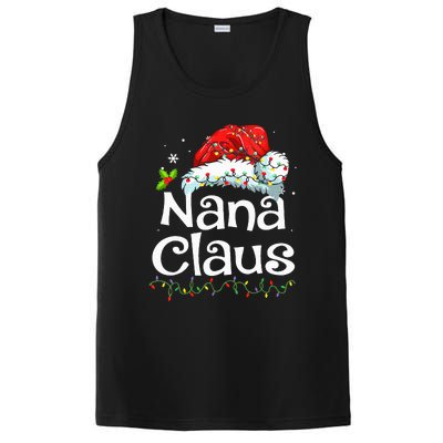 Nana Claus Christmas Pajama Family Matching Xmas Light PosiCharge Competitor Tank