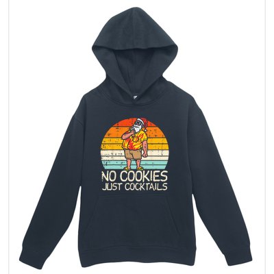 No Cookies Cocktails Santa Summer Christmas In July Xmas Urban Pullover Hoodie