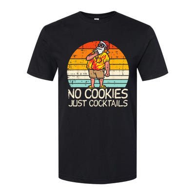 No Cookies Cocktails Santa Summer Christmas In July Xmas Softstyle CVC T-Shirt