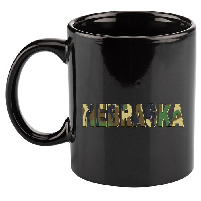 Nebraska Camouflage Camo Nebraska 11oz C Handle Ceramic Mug