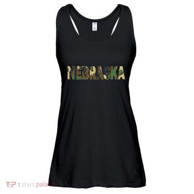 Nebraska Camouflage Camo Nebraska Ladies Essential Flowy Tank