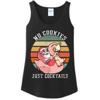 No Cookies Cocktails Santa Summer Christmas In July Ladies Essential Tank