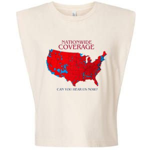 Nationwide Coverage Can You Hear Us Now Garment-Dyed Women's Muscle Tee