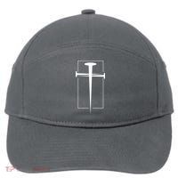 Nail Cross Christianity 7-Panel Snapback Hat