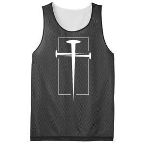 Nail Cross Christianity Mesh Reversible Basketball Jersey Tank