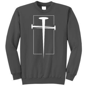 Nail Cross Christianity Tall Sweatshirt