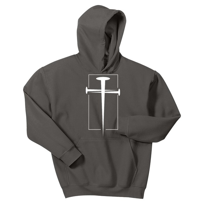 Nail Cross Christianity Kids Hoodie