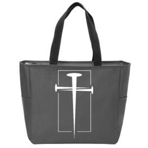 Nail Cross Christianity Zip Tote Bag