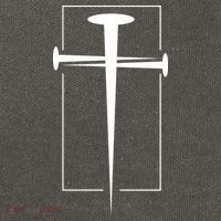 Nail Cross Christianity Cotton Canvas Backpack