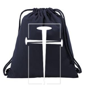 Nail Cross Christianity Drawstring Bag