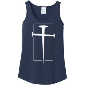 Nail Cross Christianity Ladies Essential Tank