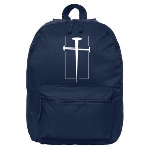 Nail Cross Christianity 16 in Basic Backpack