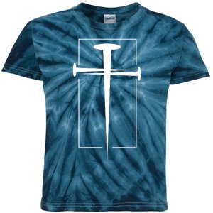 Nail Cross Christianity Kids Tie-Dye T-Shirt