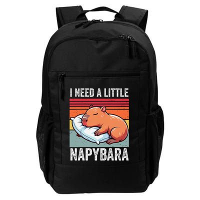 Napybara Cute Capybara Sleeping Nap Lover Daily Commute Backpack