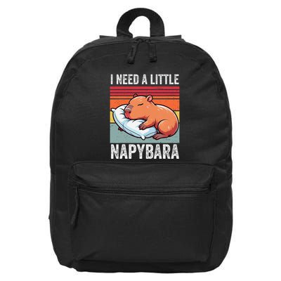 Napybara Cute Capybara Sleeping Nap Lover 16 in Basic Backpack