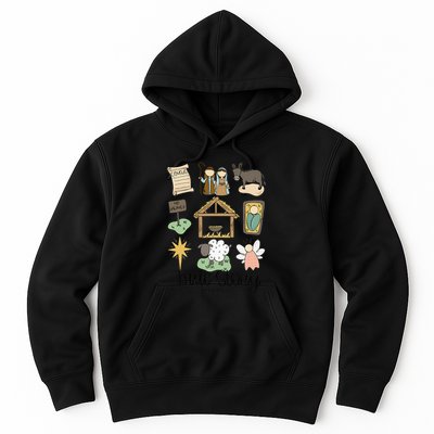 Nativity Christian Christmas Xmas True Story Manger  Hoodie