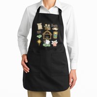 Nativity Christian Christmas Xmas True Story Manger  Apron