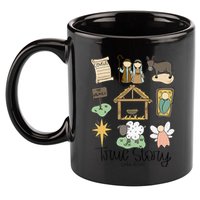 Nativity Christian Christmas Xmas True Story Manger  11oz C Handle Ceramic Mug