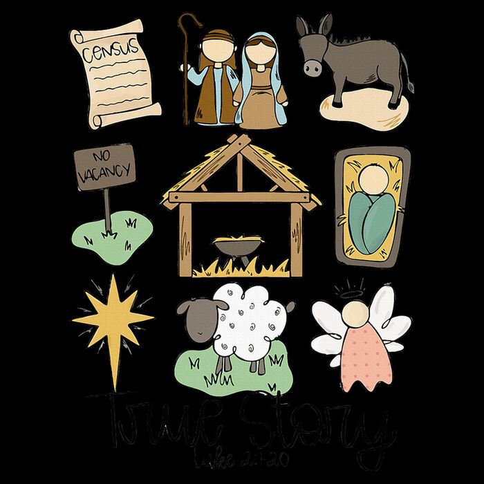 Nativity Christian Christmas Xmas True Story Manger  16 in Basic Backpack