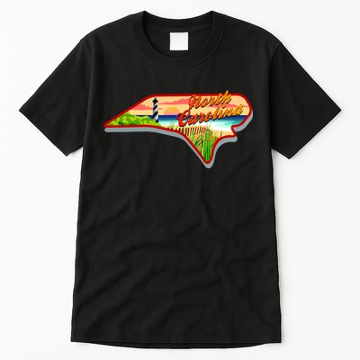 North Carolina Cartoon Illustration Tall T-Shirt