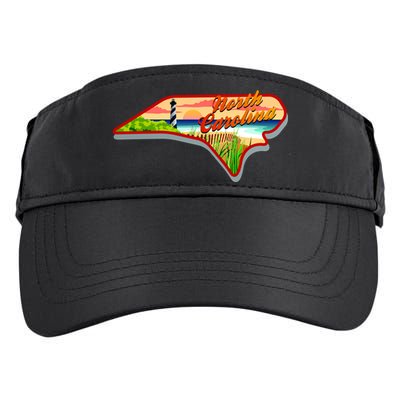 North Carolina Cartoon Illustration Adult Drive Performance Visor