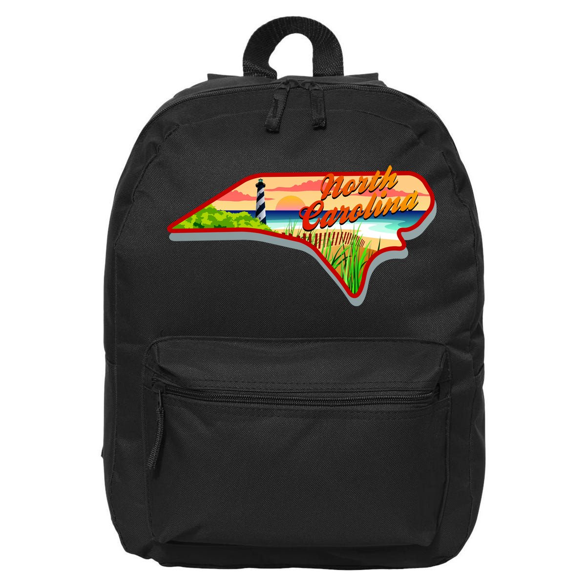 North Carolina Cartoon Illustration 16 in Basic Backpack