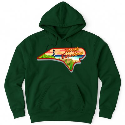 North Carolina Cartoon Illustration Hoodie