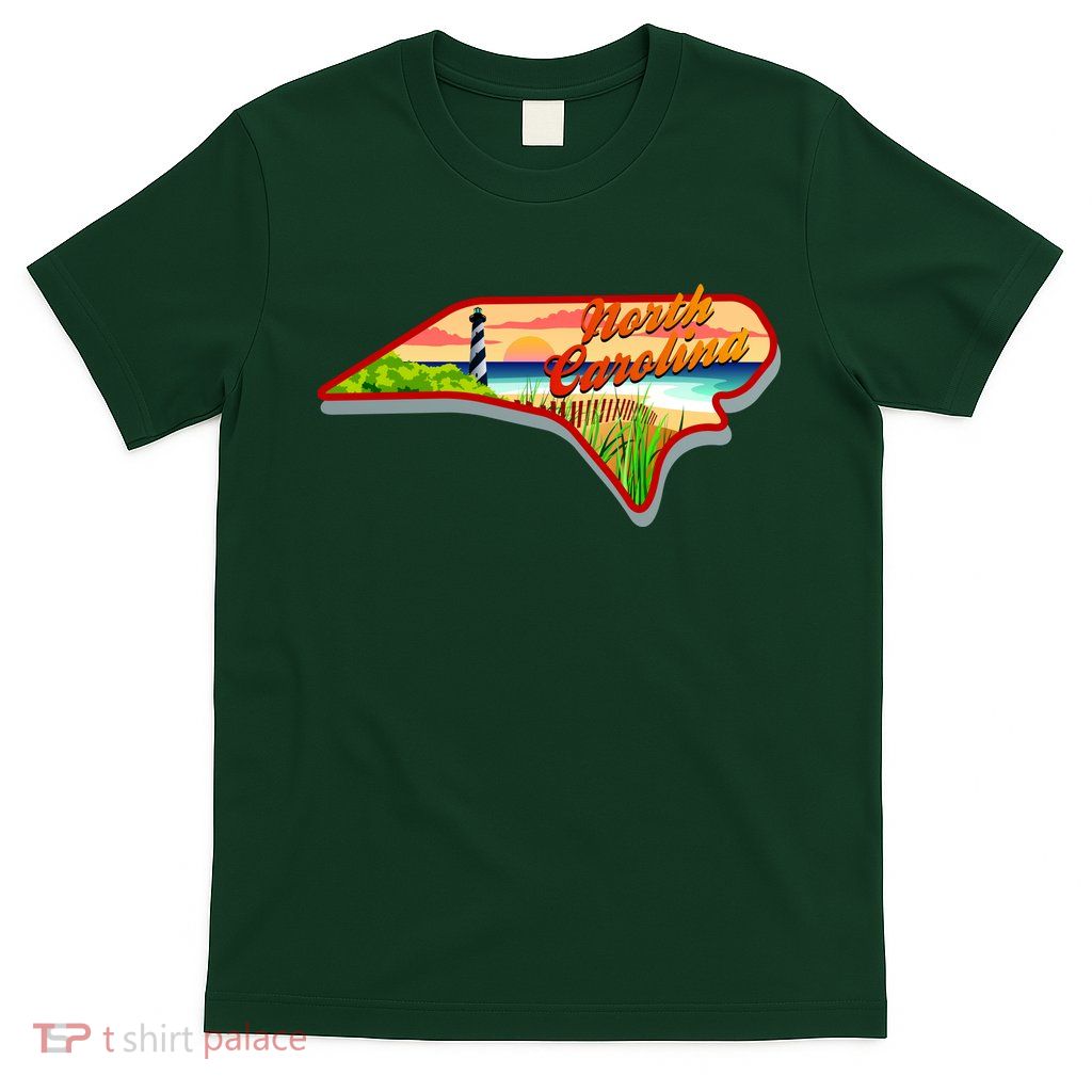 North Carolina Cartoon Illustration T-Shirt