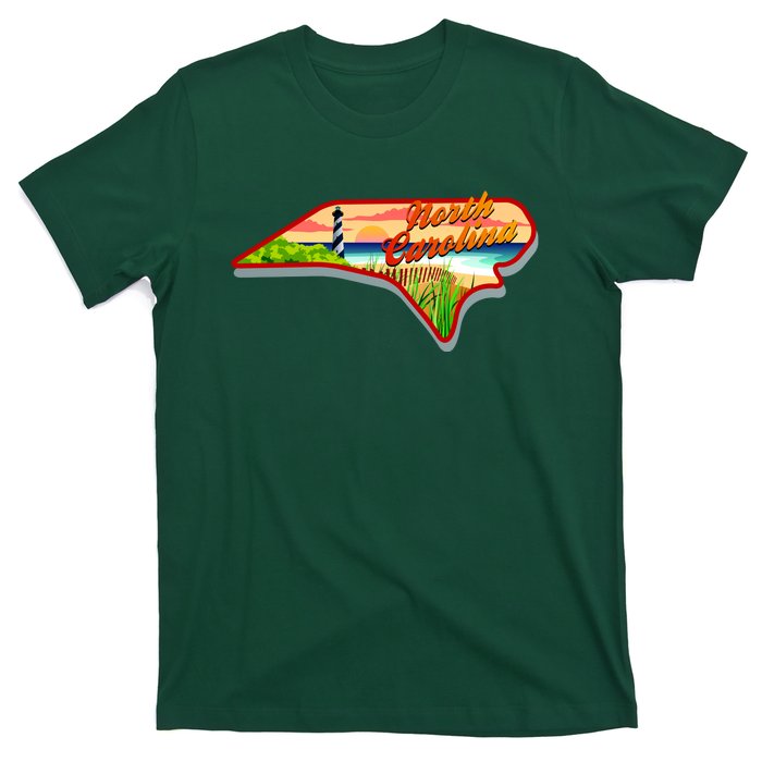 North Carolina Cartoon Illustration T-Shirt